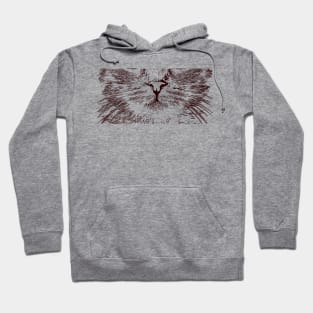 Crazy cute cat nose Hoodie